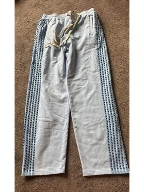 Vale Ice Crystal Light Blue Bedazzled Sweatpants Size M $160 SOLD OUT